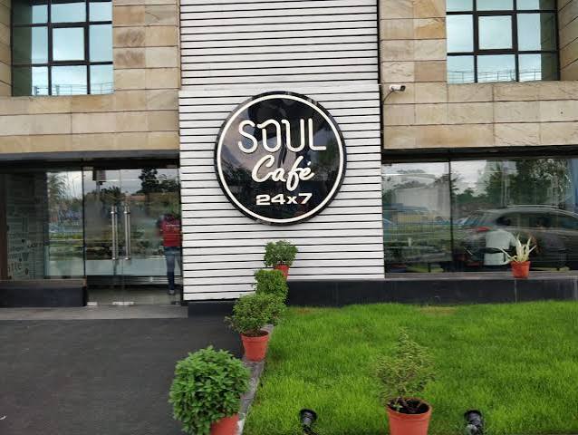The Soul Café storefront sign